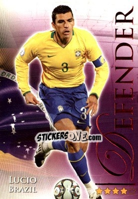 Sticker Lúcio - World Football Online 2010-2011. Series 2 - Futera