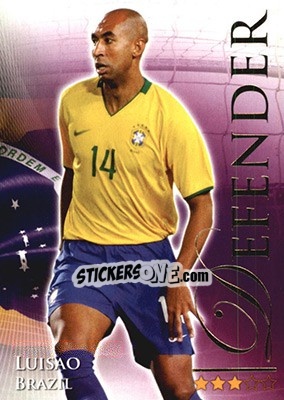 Sticker Luisão - World Football Online 2010-2011. Series 2 - Futera