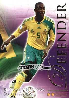 Sticker Mhlongo Benson - World Football Online 2010-2011. Series 2 - Futera