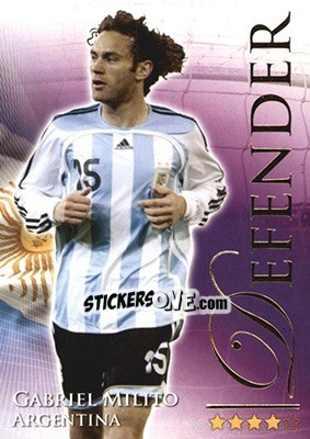 Cromo Milito Gabriel - World Football Online 2010-2011. Series 2 - Futera