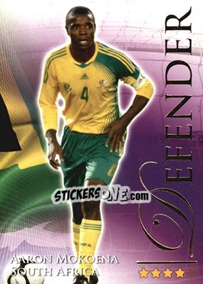 Sticker Mokoena Aaron - World Football Online 2010-2011. Series 2 - Futera