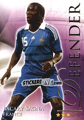 Sticker Sagna Bacary - World Football Online 2010-2011. Series 2 - Futera