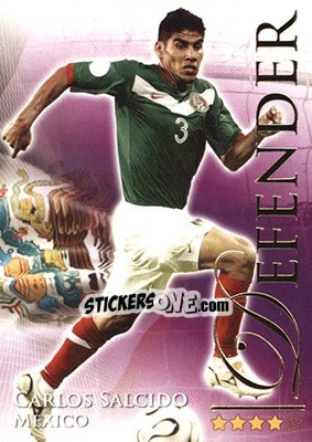 Sticker Salcido Carlos - World Football Online 2010-2011. Series 2 - Futera