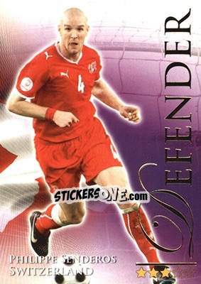 Sticker Senderos Philippe - World Football Online 2010-2011. Series 2 - Futera