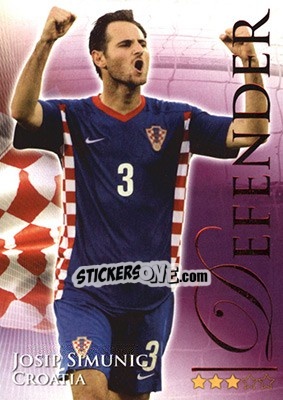 Figurina Simunic Josip - World Football Online 2010-2011. Series 2 - Futera