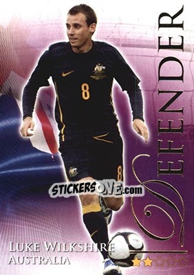 Sticker Wilkshire Luke - World Football Online 2010-2011. Series 2 - Futera