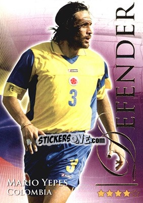 Sticker Yepes Mario - World Football Online 2010-2011. Series 2 - Futera