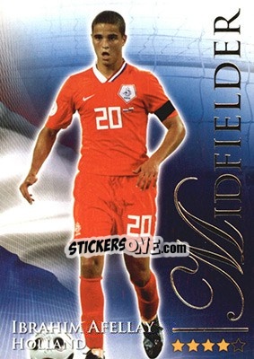 Sticker Afellay Ibrahim - World Football Online 2010-2011. Series 2 - Futera