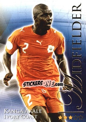 Sticker Akale Kanga - World Football Online 2010-2011. Series 2 - Futera