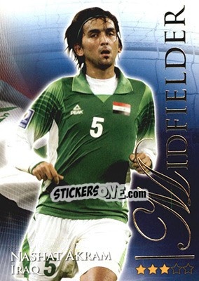 Cromo Akram Nashat - World Football Online 2010-2011. Series 2 - Futera
