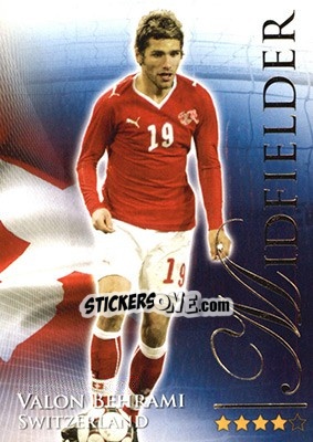 Sticker Behrami Valon - World Football Online 2010-2011. Series 2 - Futera