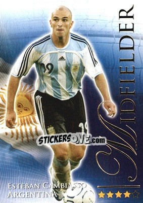Cromo Cambiasso Esteban - World Football Online 2010-2011. Series 2 - Futera
