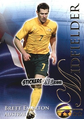 Sticker Emerton Brett - World Football Online 2010-2011. Series 2 - Futera
