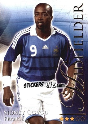 Sticker Govou Sidney - World Football Online 2010-2011. Series 2 - Futera