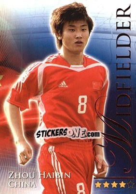 Sticker Haibin Zhou - World Football Online 2010-2011. Series 2 - Futera