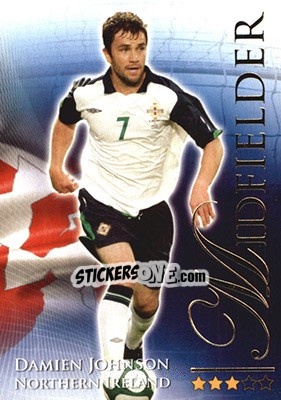 Sticker Johnson Damien - World Football Online 2010-2011. Series 2 - Futera