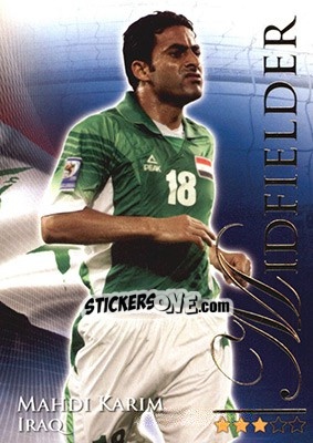 Cromo Karim Mahdi - World Football Online 2010-2011. Series 2 - Futera