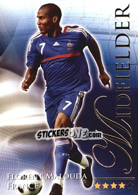 Sticker Malouda Florent - World Football Online 2010-2011. Series 2 - Futera