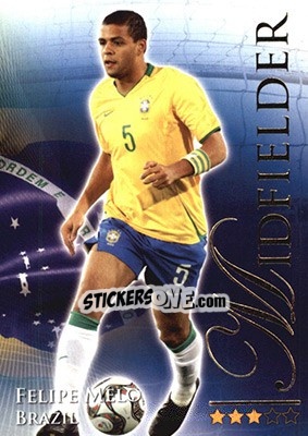 Sticker Melo Felipe - World Football Online 2010-2011. Series 2 n. 605 - Futera