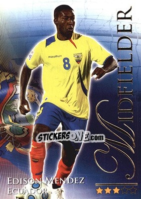 Sticker Méndez Edison - World Football Online 2010-2011. Series 2 - Futera