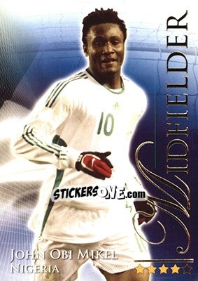 Sticker Mikel John Obi - World Football Online 2010-2011. Series 2 - Futera