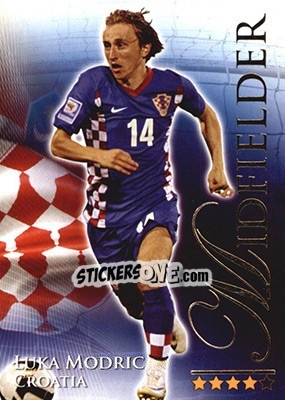 Sticker Modric Luka - World Football Online 2010-2011. Series 2 - Futera