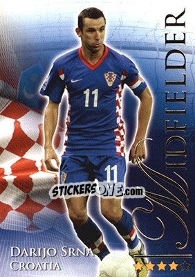 Sticker Srna Darijo - World Football Online 2010-2011. Series 2 - Futera