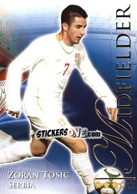 Sticker Tošic Zoran - World Football Online 2010-2011. Series 2 - Futera