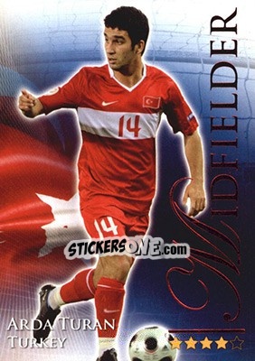 Sticker Turan Arda - World Football Online 2010-2011. Series 2 - Futera