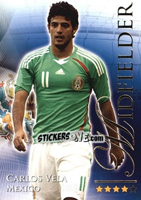 Sticker Vela Carlos - World Football Online 2010-2011. Series 2 - Futera
