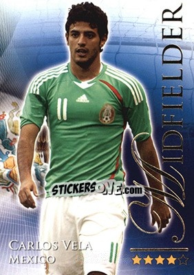 Sticker Vela Carlos - World Football Online 2010-2011. Series 2 n. 646 - Futera