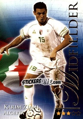 Sticker Ziani Karim - World Football Online 2010-2011. Series 2 - Futera