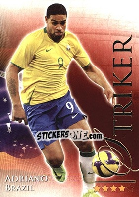 Cromo Adriano - World Football Online 2010-2011. Series 2 - Futera