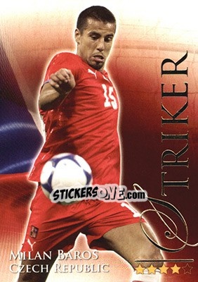 Sticker Baros Milan - World Football Online 2010-2011. Series 2 - Futera