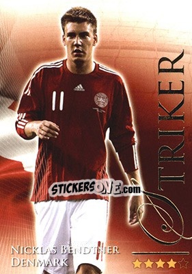 Sticker Bendtner Nicklas - World Football Online 2010-2011. Series 2 - Futera