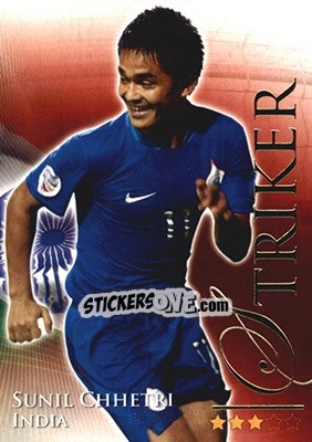 Sticker Chhetri Sunil - World Football Online 2010-2011. Series 2 - Futera