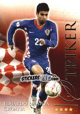 Cromo Da Silva Eduardo - World Football Online 2010-2011. Series 2 - Futera