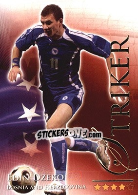 Sticker Džeko Edin - World Football Online 2010-2011. Series 2 - Futera