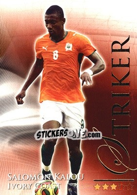 Sticker Kalou Salomon - World Football Online 2010-2011. Series 2 - Futera