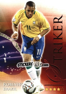 Sticker Robinho - World Football Online 2010-2011. Series 2 - Futera