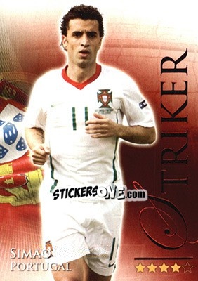 Sticker Simao - World Football Online 2010-2011. Series 2 - Futera