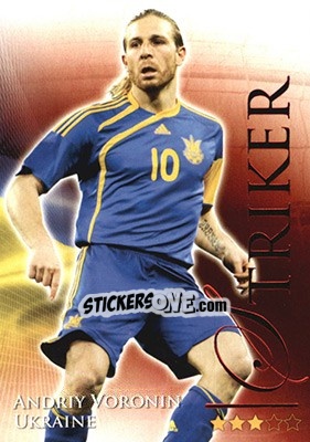 Sticker Voronin Andriy - World Football Online 2010-2011. Series 2 - Futera