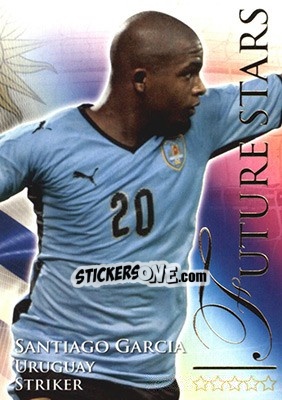 Sticker García Santiago - World Football Online 2010-2011. Series 2 - Futera