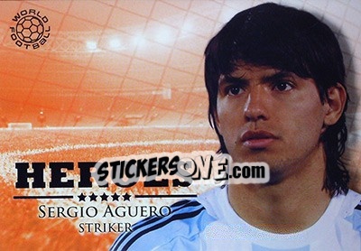 Sticker Aguero Sergio - World Football Online 2010-2011. Series 2 n. HER52 - Futera