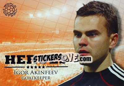 Sticker Akinfeev Igor - World Football Online 2010-2011. Series 2 n. HER53 - Futera