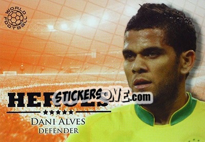 Sticker Alves Dani - World Football Online 2010-2011. Series 2 - Futera