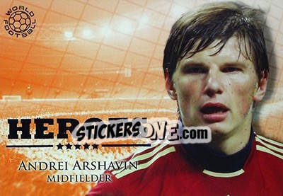 Cromo Arshavin Andrey - World Football Online 2010-2011. Series 2 - Futera