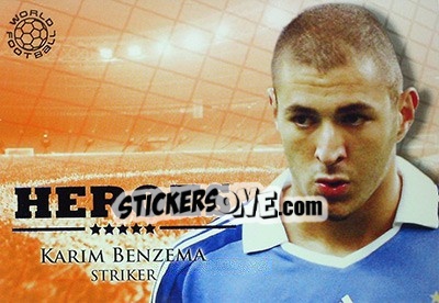 Sticker Benzema Karim - World Football Online 2010-2011. Series 2 n. HER58 - Futera