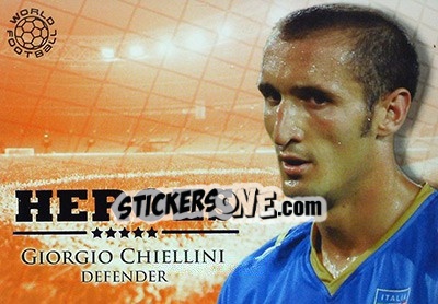 Cromo Chiellini Giorgio - World Football Online 2010-2011. Series 2 - Futera