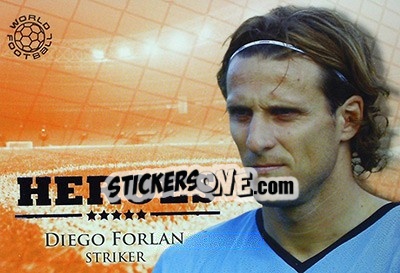 Sticker Forlan Diego - World Football Online 2010-2011. Series 2 - Futera